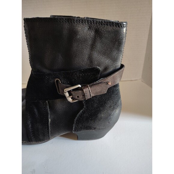 Miz Mooz Elwood Black Leather Suede Boot Size 39 US 8.5- 9 - Picture 7 of 16